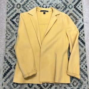 Ellen Tracy vintage yellow jacket side pockets, not lined